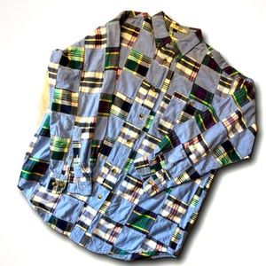 Orvis Madras and Chambray Button Down